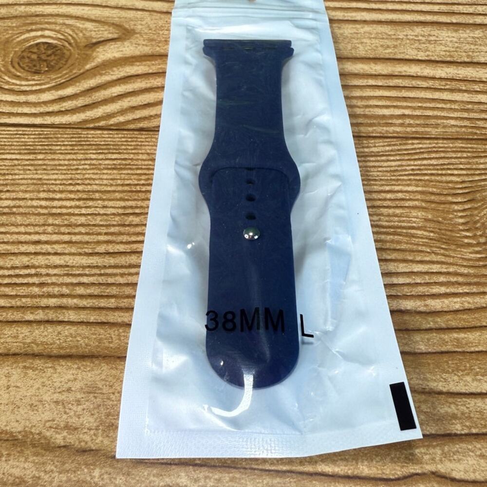 New Navy Blue Silicone Smart Watch Band Adult Watch Band Size  38MM NWT Gift